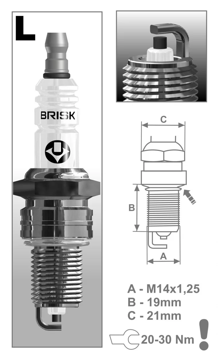 Brisk Zapalovací svíčka (LR15YC)